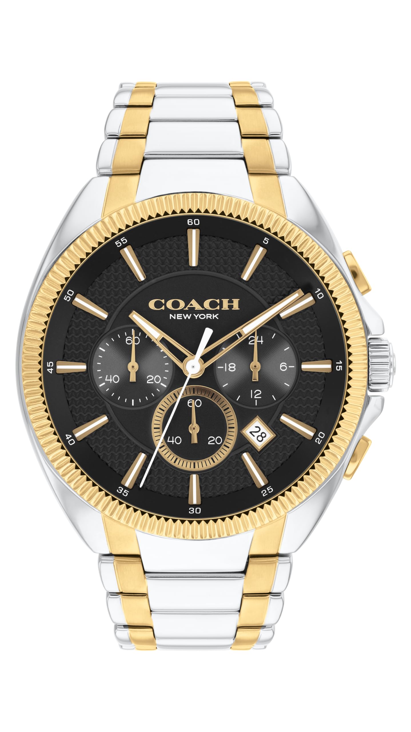 HOTCoach Jackson Men's Chronograph Watch - Date Window and Subdials for Hours, Minutes, Seconds - Water Resistant 3 ATM/30 Meters - Gift for Him - Premium Fashion Timepiece for Everyday Wear - 45mm