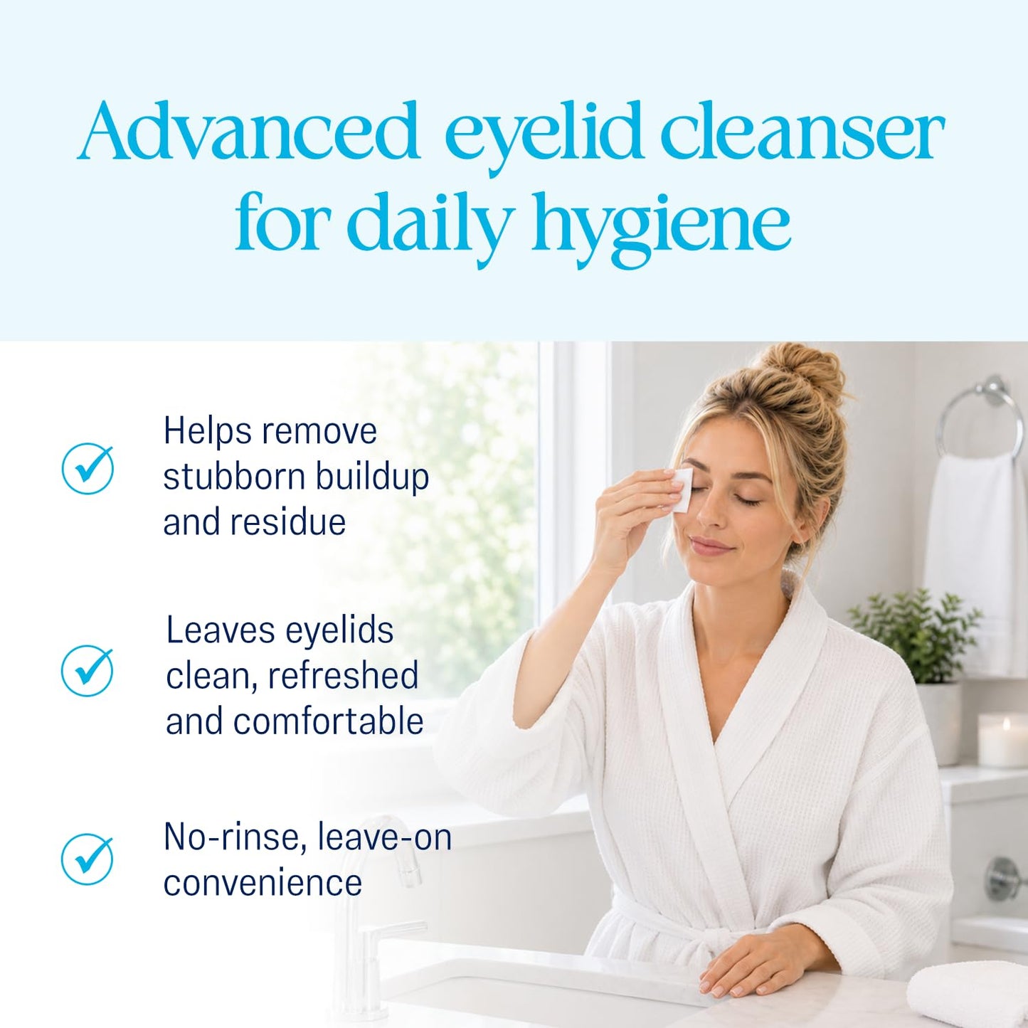 HOTOCuSOFT Lid Scrub Plus Inflation Buster – 5 Bonus Pads Included - Advanced Eyelid Cleanser for Intensive Lid & Lash Care - 35 ct Pre-Moistened Pads