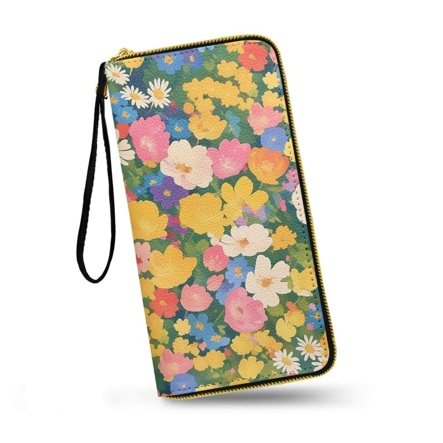 HOTColorful Tie-Dye Large Capacity Wristlet Wallet for Women Gradient Spiral Long Zipper Purse Abstract Aesthetics Travel Wallet Clutch Bag Handbag with Coin Pocket