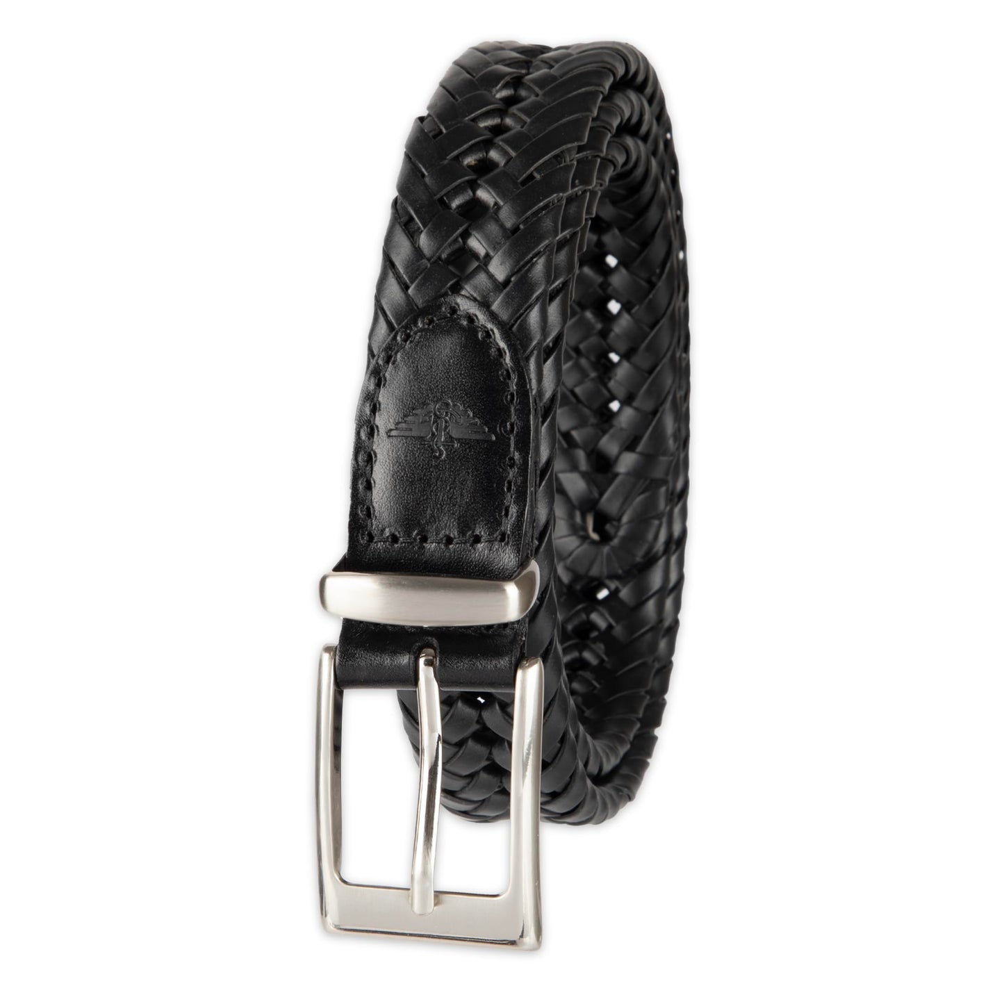 HOTDOCKERS Men's Braided Leather Belt, Fully Adjustable Casual Strap for Everyday Wear