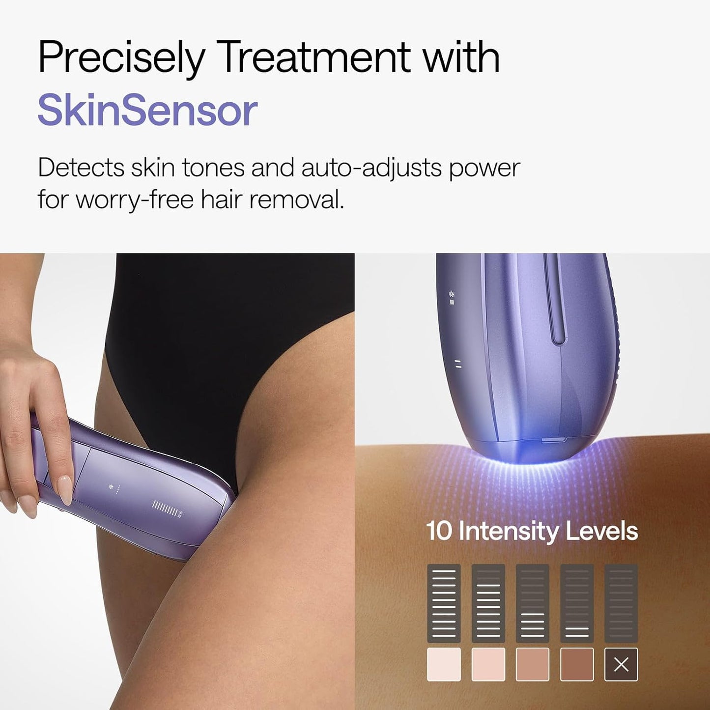 HOTUlike Laser Hair Removal Device Air 10 Ipl Gift for Women and Men, Ice cool and Permanent hair Reduction for Nearly Painless, Dual Lights, Skin Sensor & USHR Mode Hair Removal in 10mins from Home
