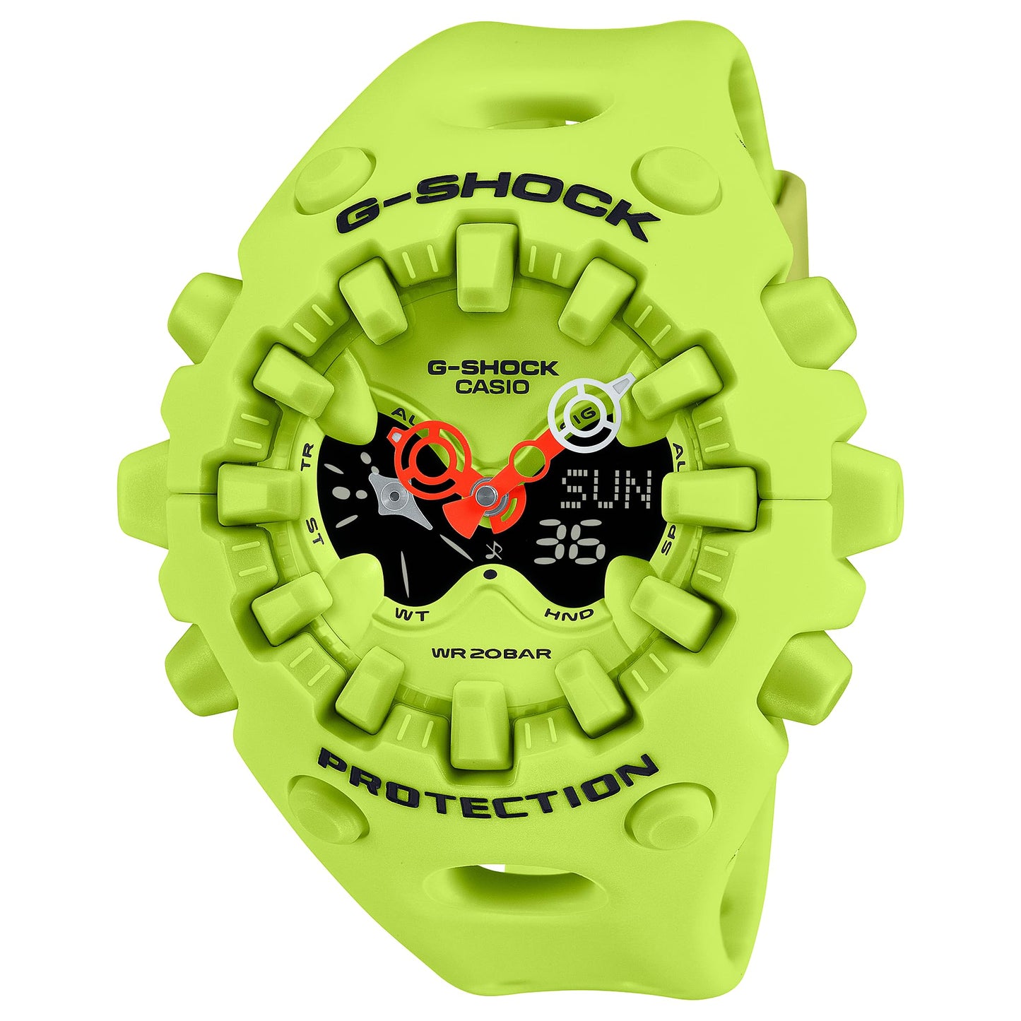 HOTG-Shock Casio Big Case Resin Analog-Digital Watch GAV01A