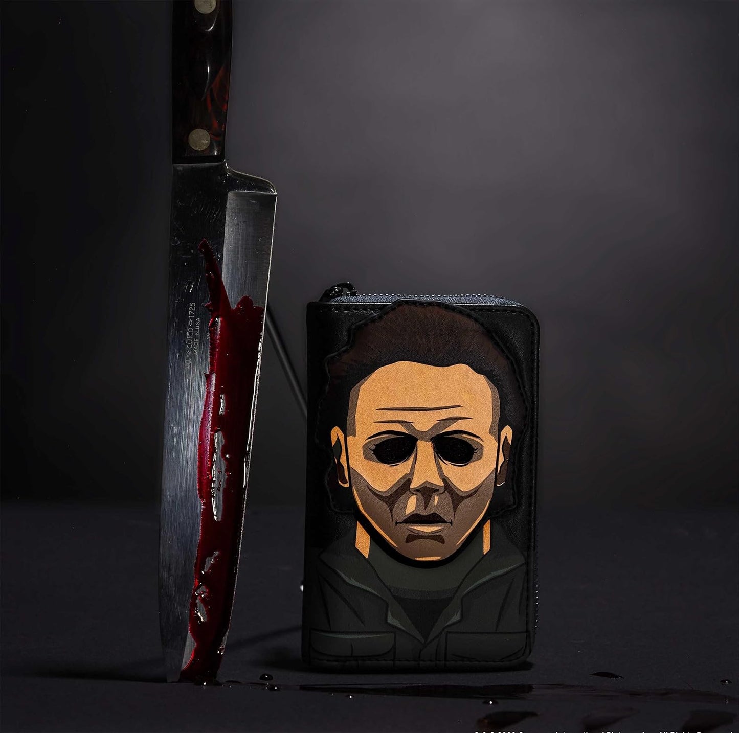 HOTHalloween Michael Myers Mask Cosplay Zip-Around Wallet