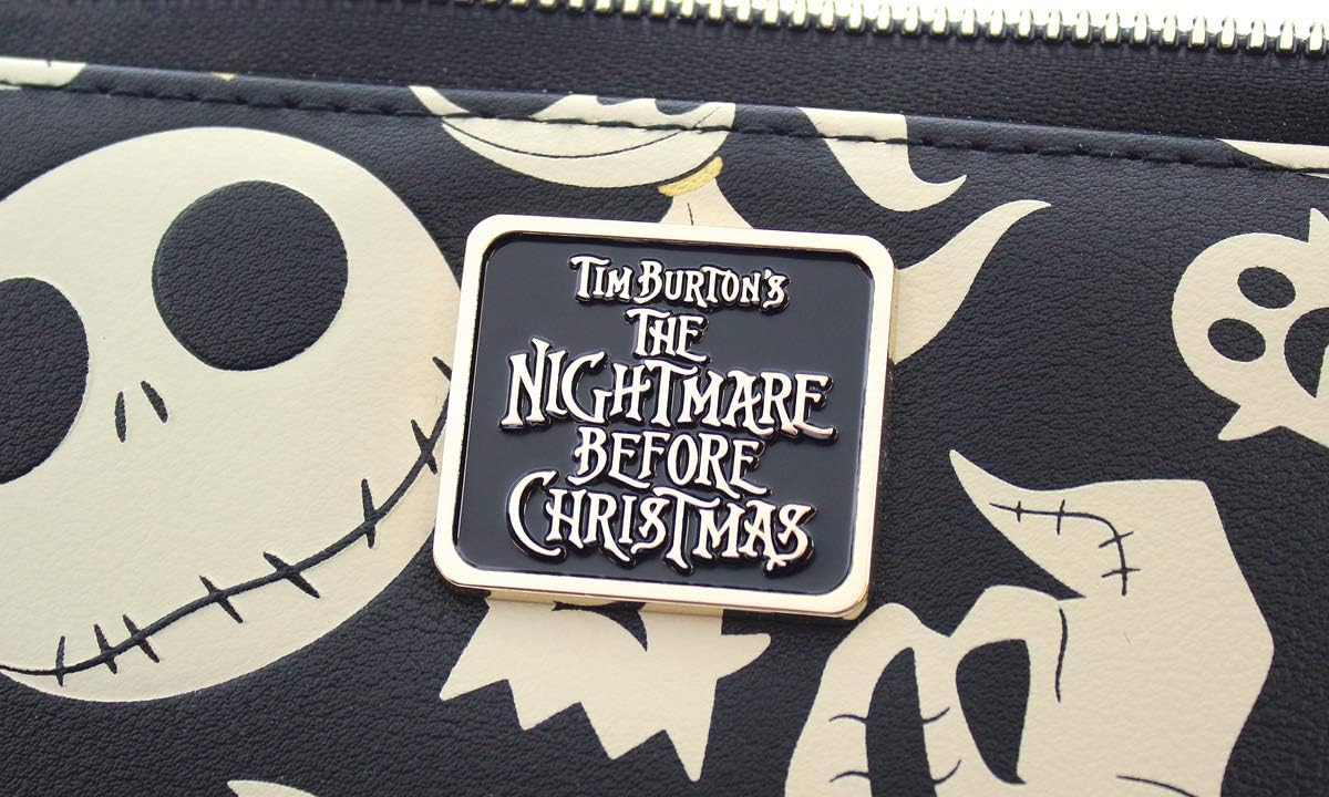 HOTBioworld Disney Nightmare Before Christmas Jack Skellington Zero Oogie Boogie Full Zip Wallet