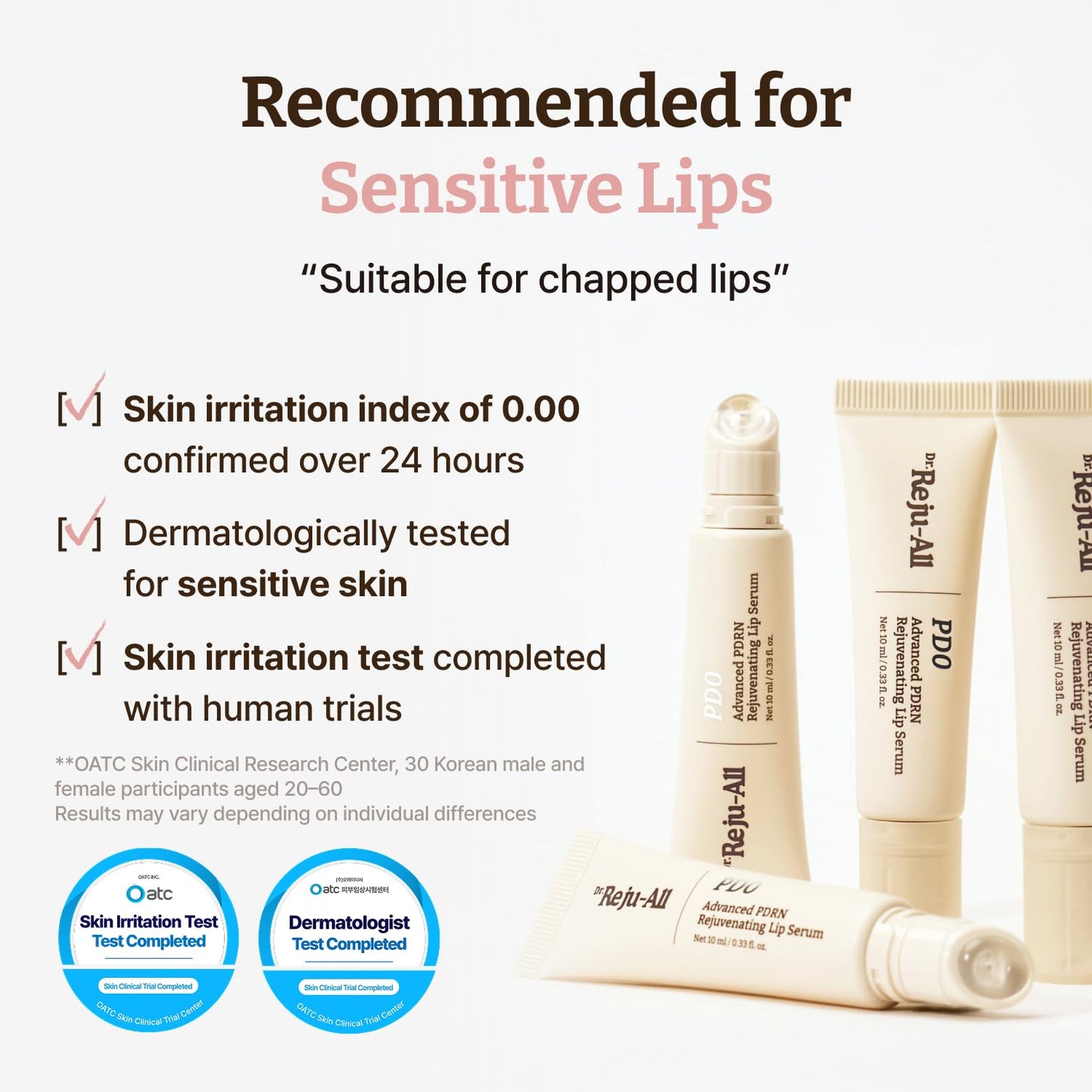 HOTDr.Reju-All Advanced PDRN Rejuvenating Lip Serum – Hydrating Lip Balm with Lipozip PDRN for Glowy, Dewy Lips – Gentle Exfoliating & Smoothing Lip Moisturizer – Hibiscus & Lactic Acid – 0.3 Fl Oz