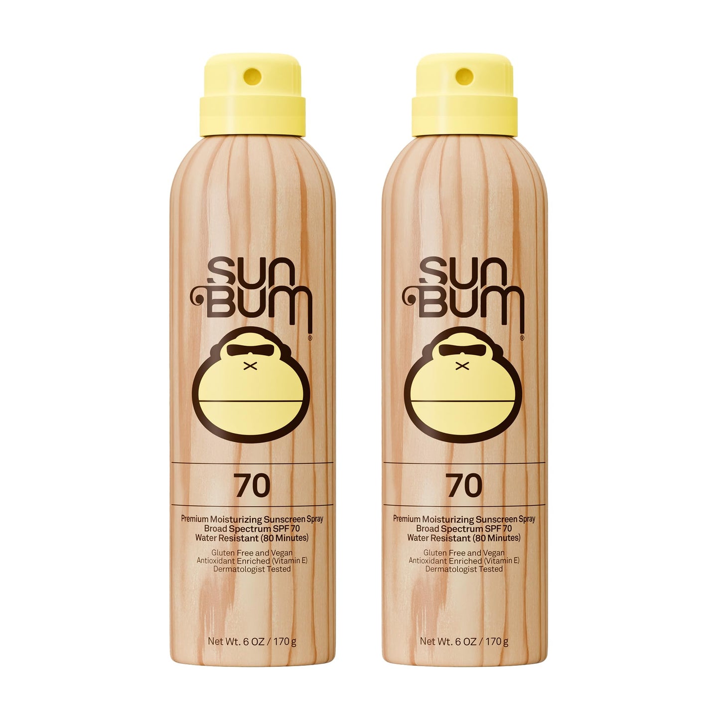 HOTSun Bum Original SPF 50 Sunscreen Body Spray - Broad Spectrum Moisturizing Sunscreen with Vitamin E - Hawaii 104 Act Compliant (Made without Octinoxate & Oxybenzone) - 6 oz