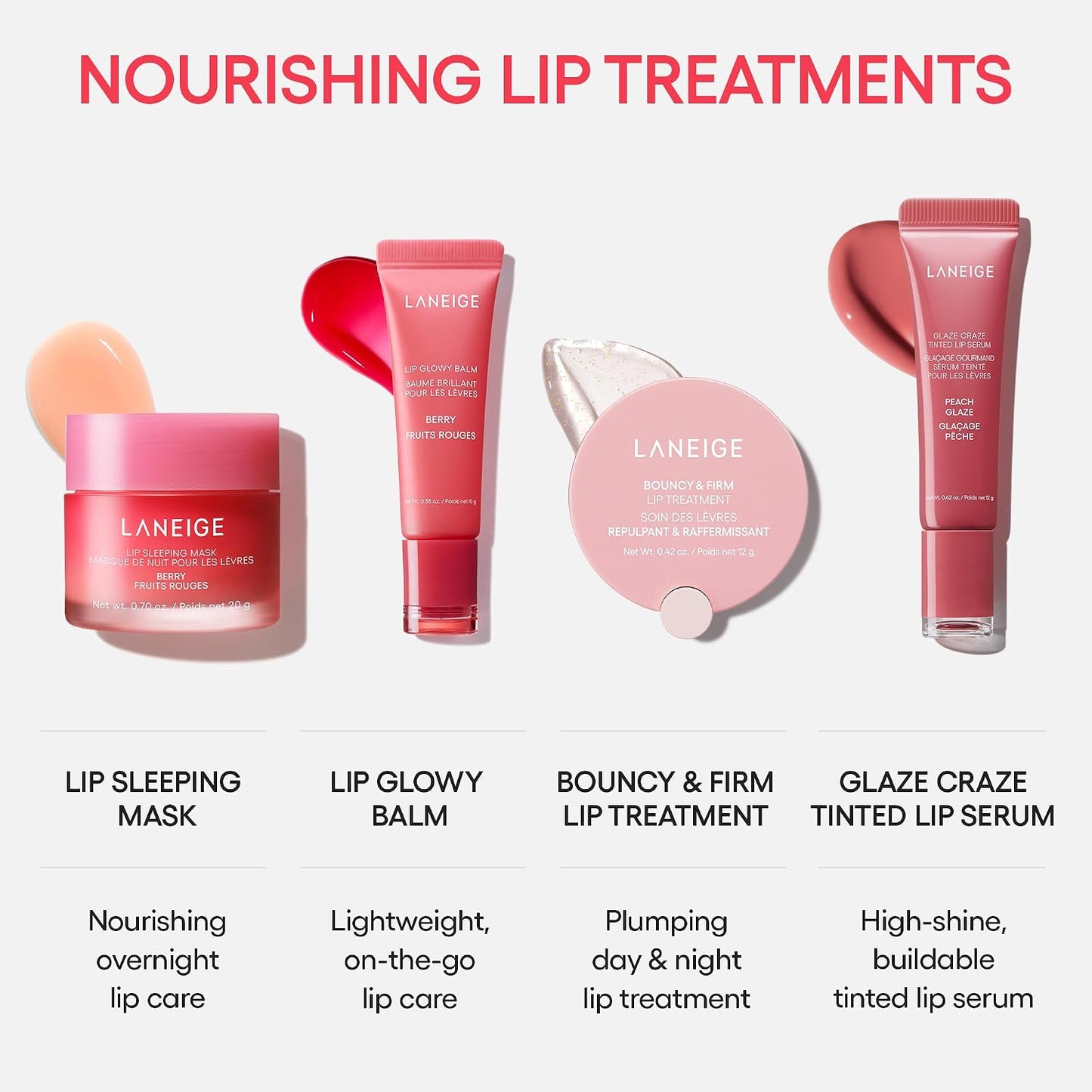 HOTGlaze Craze Tinted Lip Serum, Strawberry Sprinkles: Hydrating Serum for Glossy,Nourished Lips