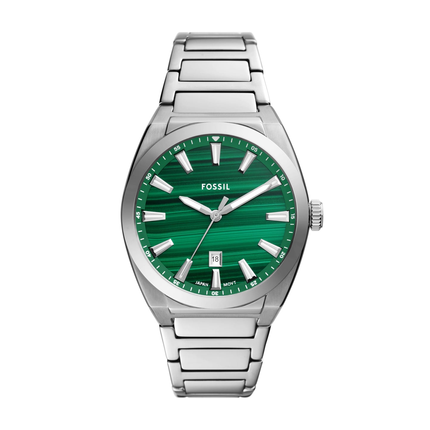 HOTFossil Men's Everett Quartz Stainless Steel Watch, Three-Hand Watch for Men