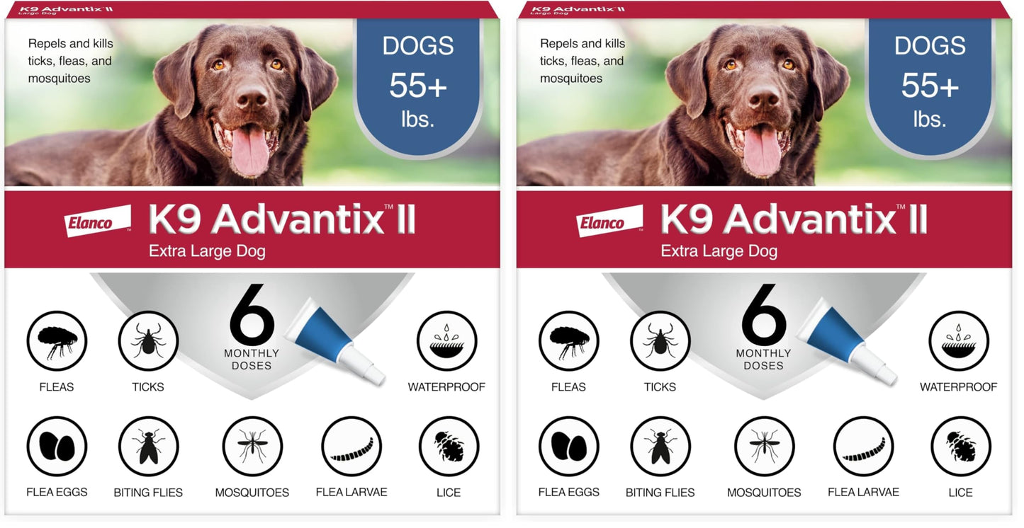 HOTK9 Advantix II XL Dog Vet-Recommended Flea, Tick & Mosquito Treatment & Prevention | Dogs Over 55 lbs. | 6-Mo Supply