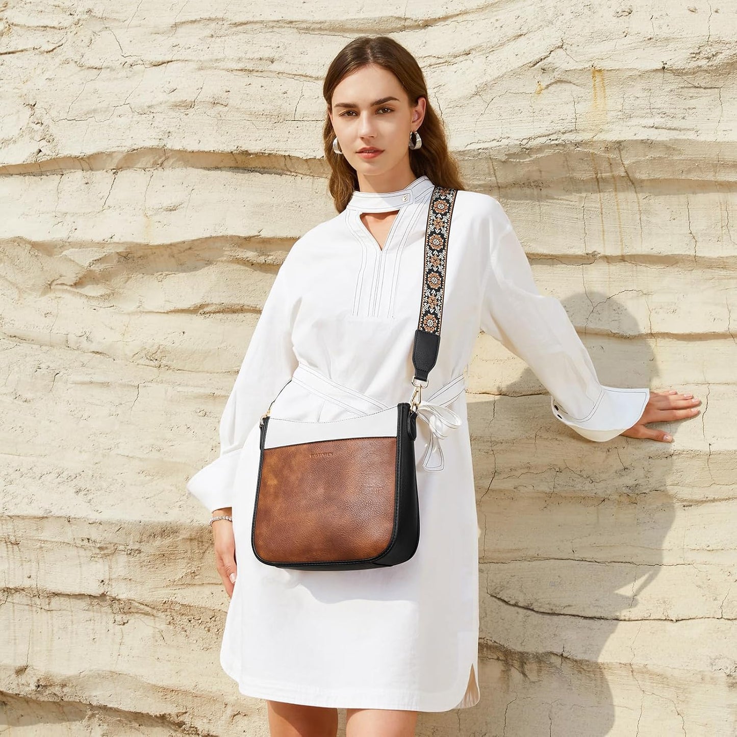 HOTBOSTANTEN Crossbody Bags for Women Trendy & Wallet for Women Leather RFID Blocking Card Holder