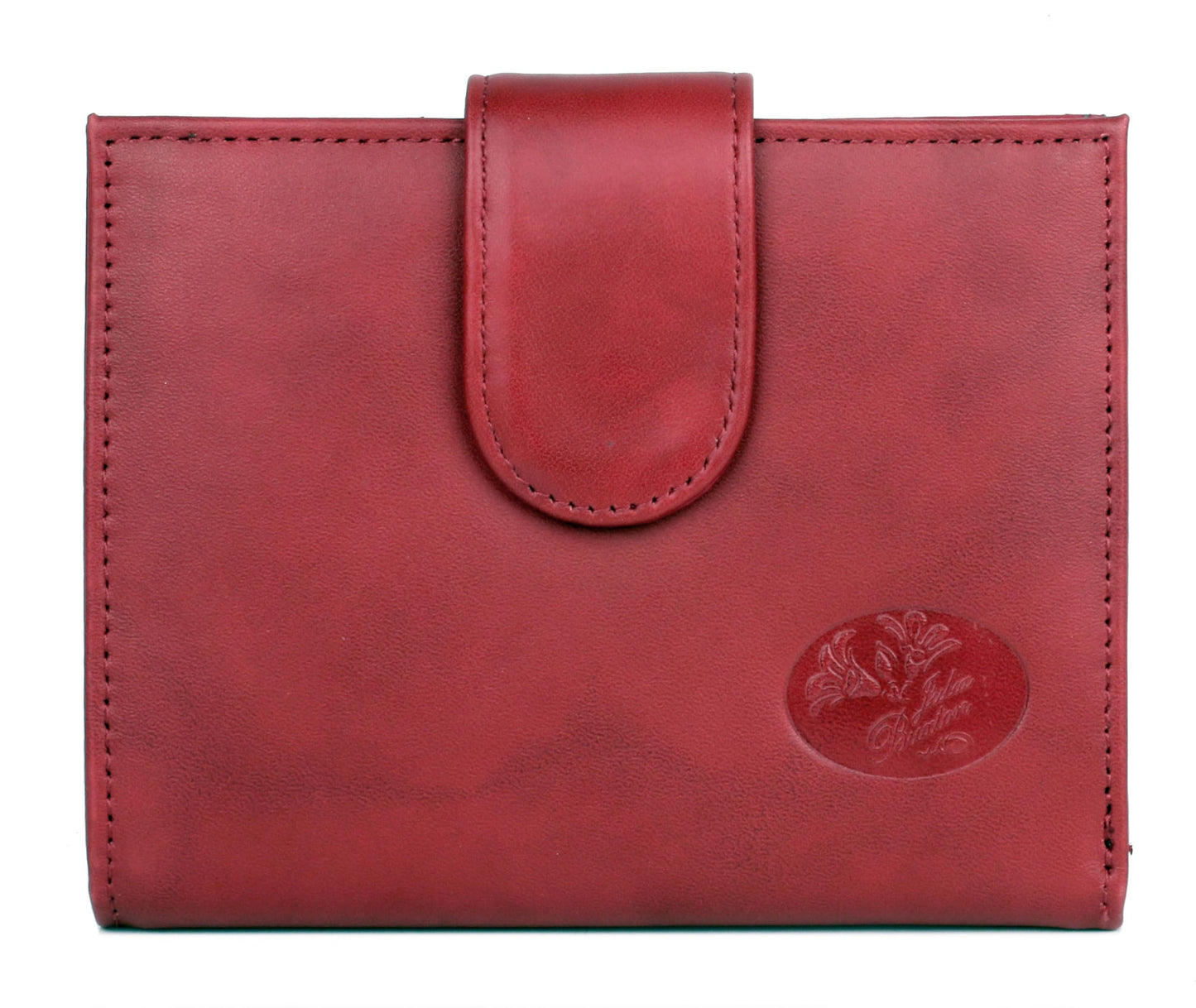 HOTJulia Buxton Heiress Women Genuine Leather RFID Wallet Red
