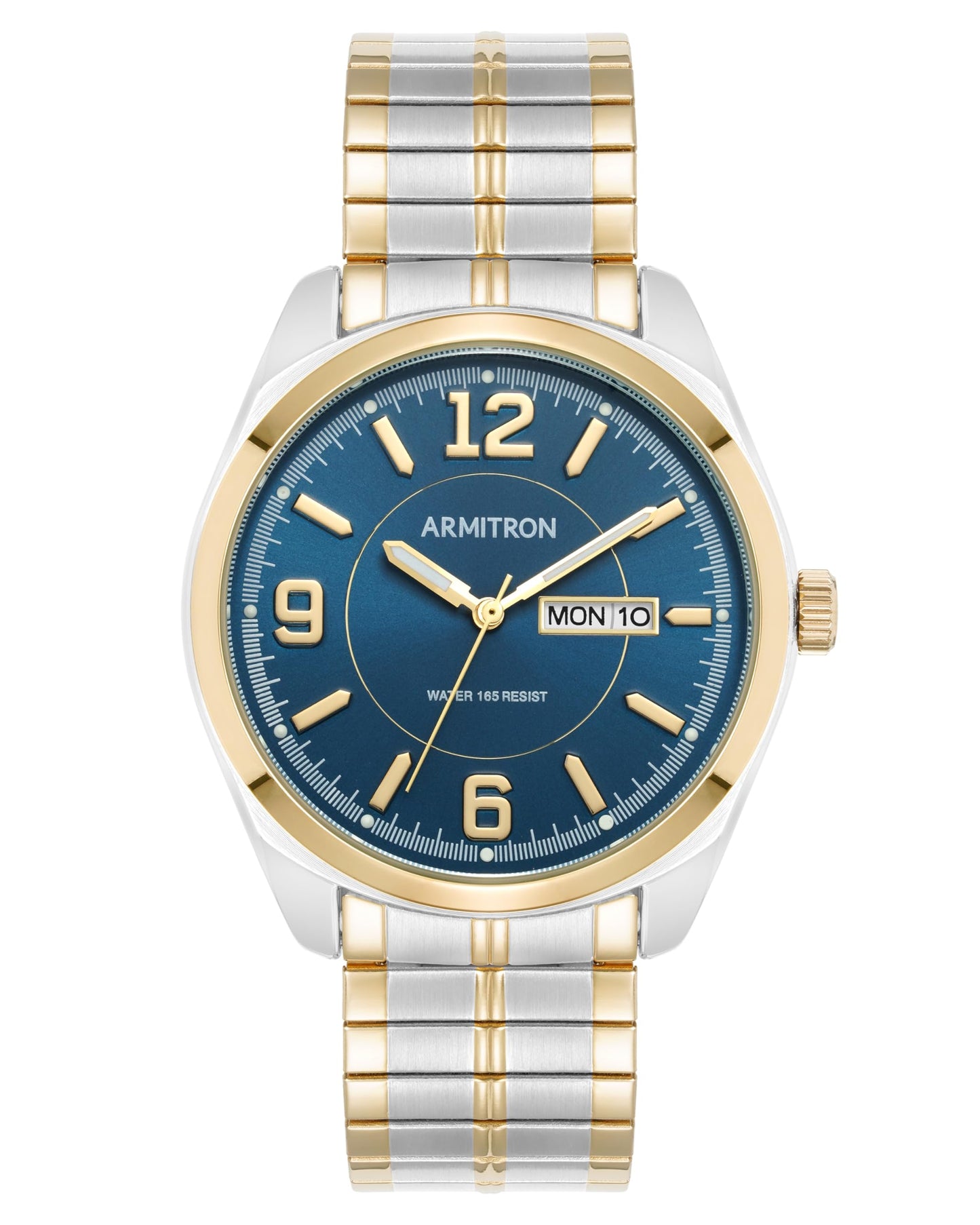 HOTArmitron Men's Day-Date Function Expansion Band Watch, 20-4591