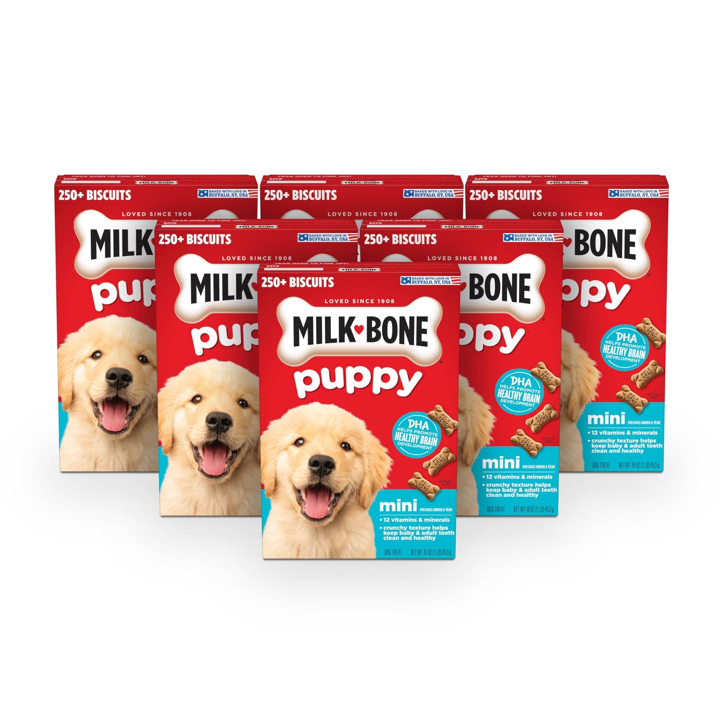 HOTMilk-Bone Original Medium Dog Biscuits, 10 lb Box | 280+ treats, classic meaty taste, crunchy dog treats for dogs 20-50lbs, 15% protein, 12 vitamins & minerals, made in the USA