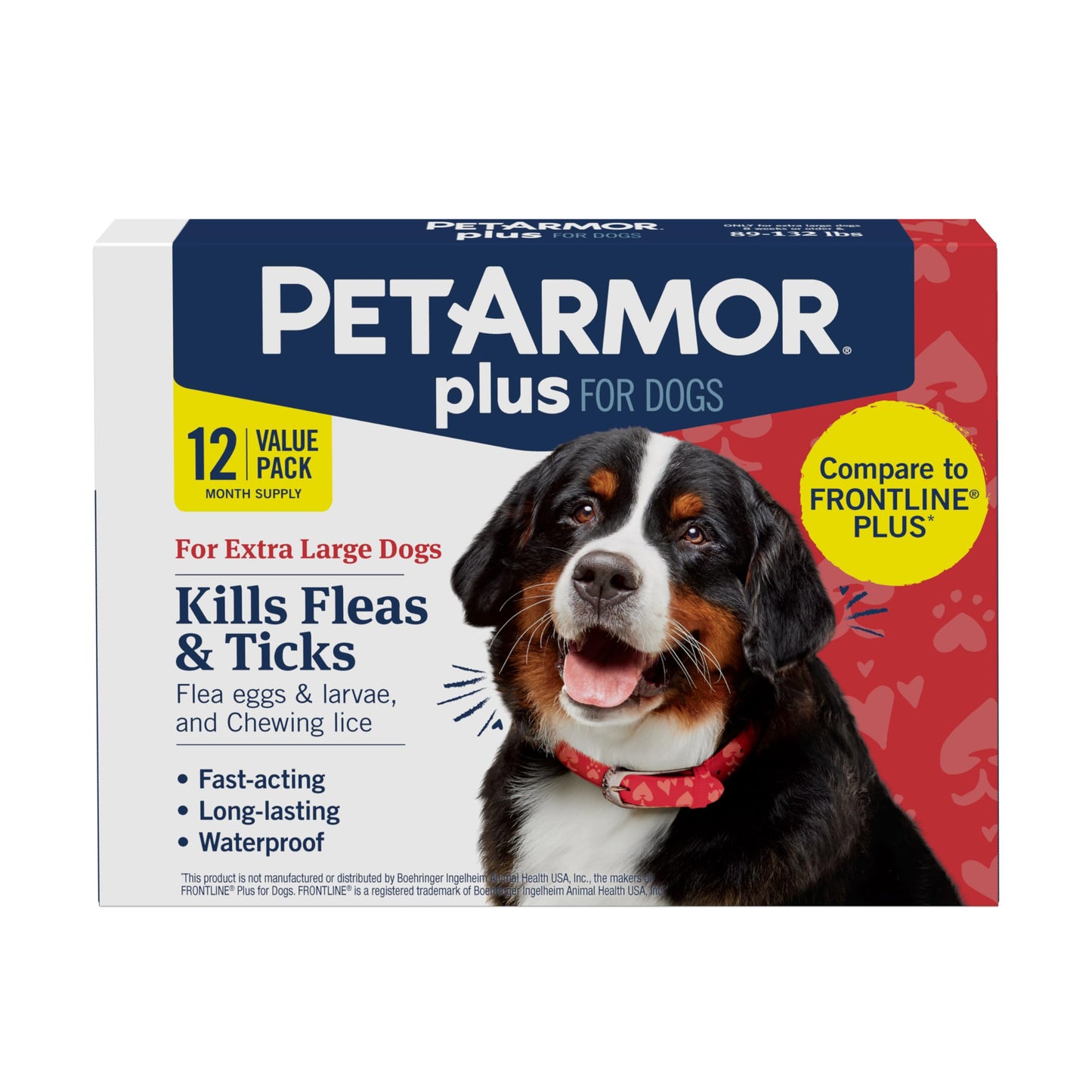 HOTPetArmor Plus Flea and Tick Prevention for Dogs, Small Dog Flea and Tick Treatment, 3 Doses, Waterproof Topical, Fast Acting (5-22 lbs)