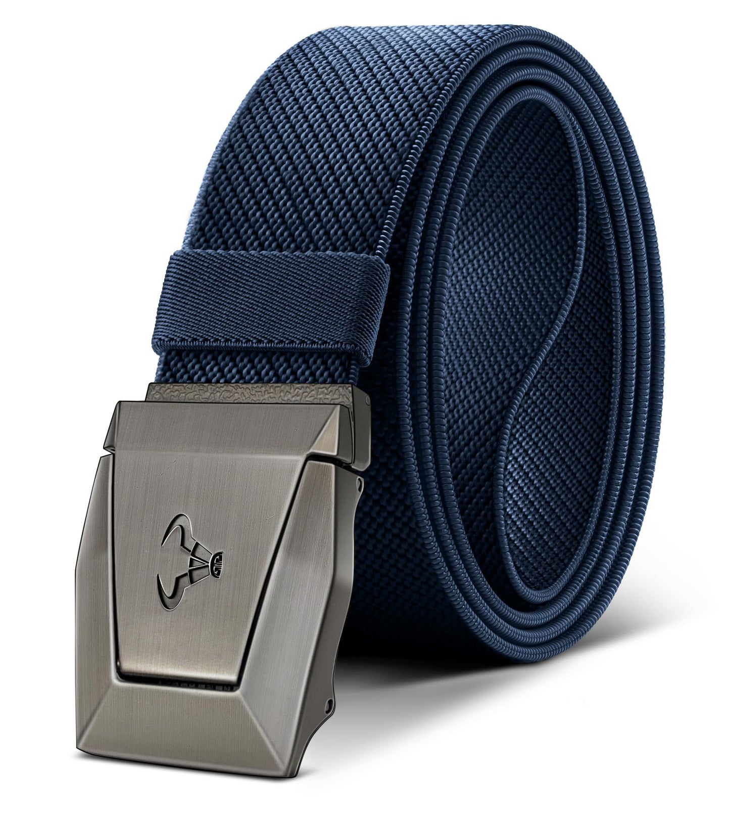 HOTBULLIANT Stretch Tactical Web Belt For Men-Trimmable 1.5"-Adjustable Fit | Smooth Sliding | Adjustable for Precise Fit | Tailored Size | Rugged Nylon for Heavy Duty, Hiking, Hunting