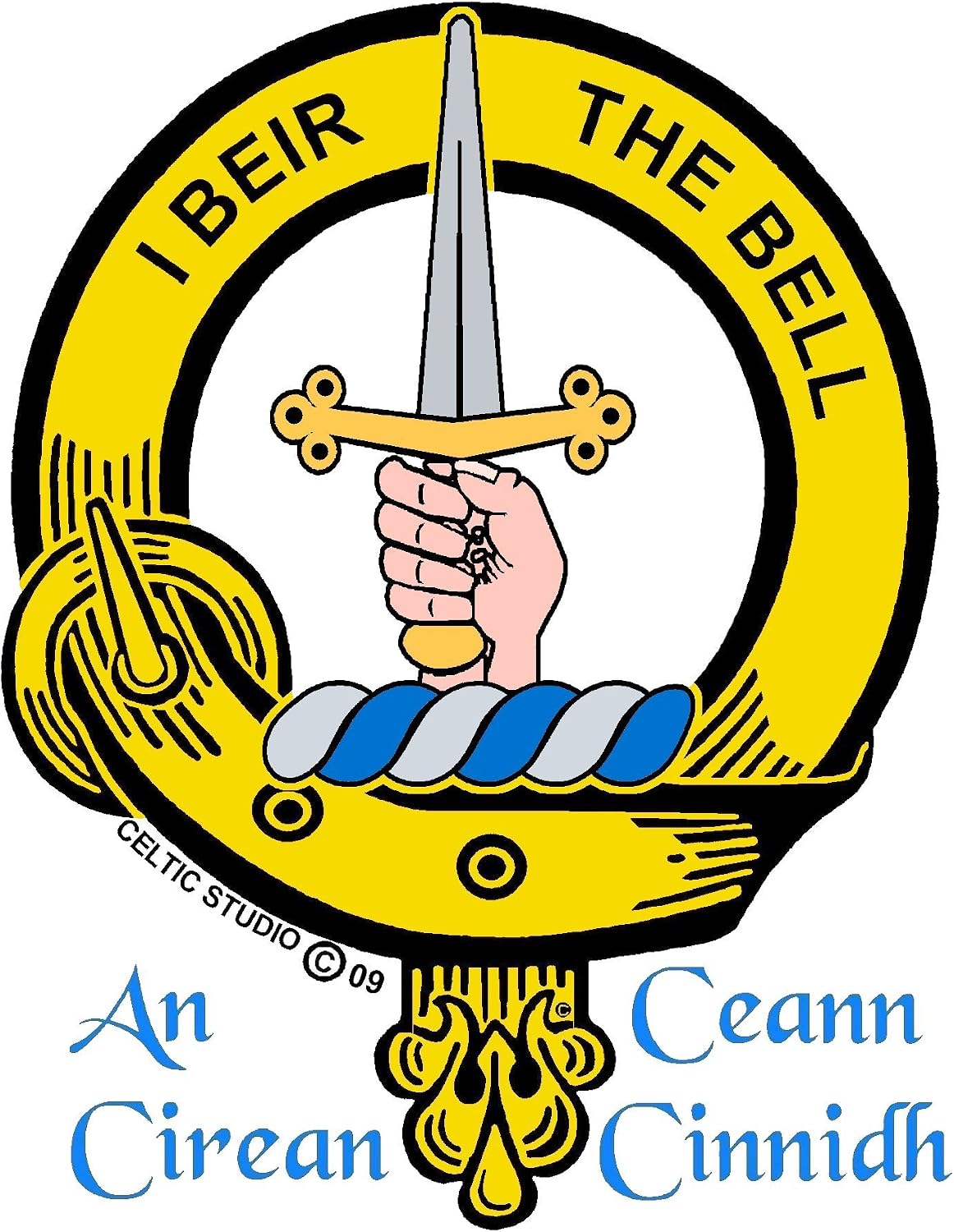 HOTBell Scottish Clan Crest Badge Sporran