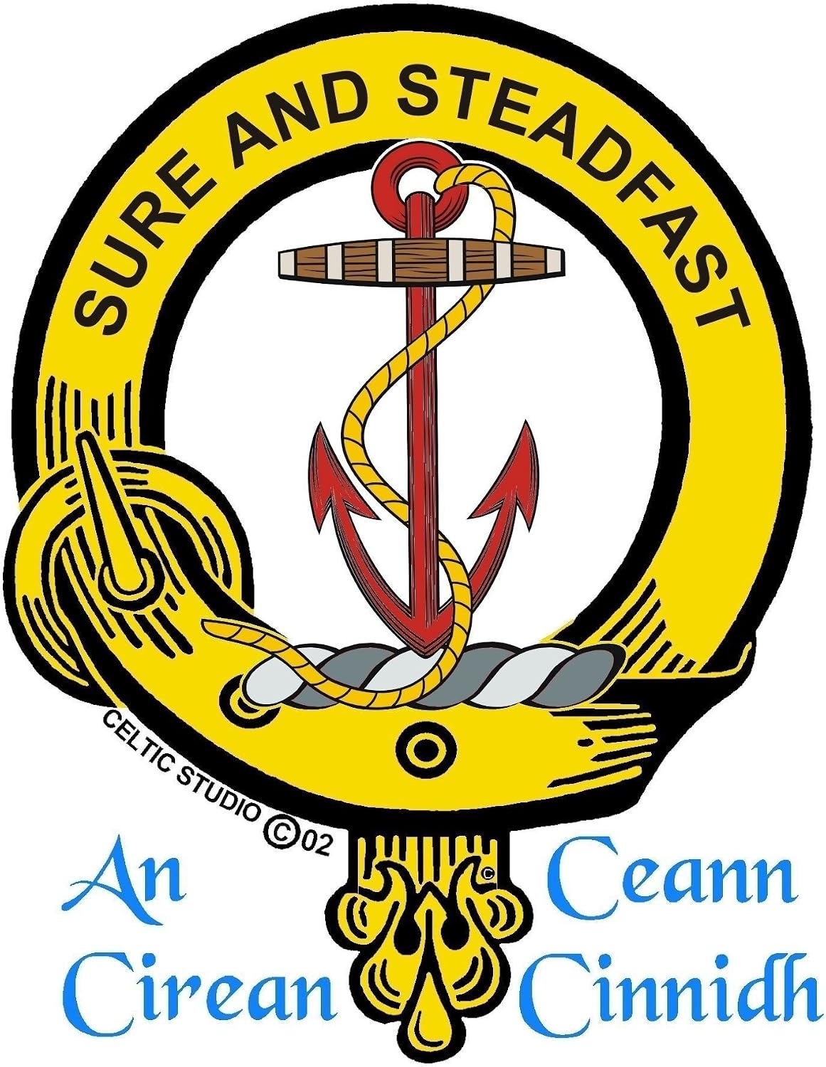 HOTClark(e) Scottish Clan Crest Badge Sporran