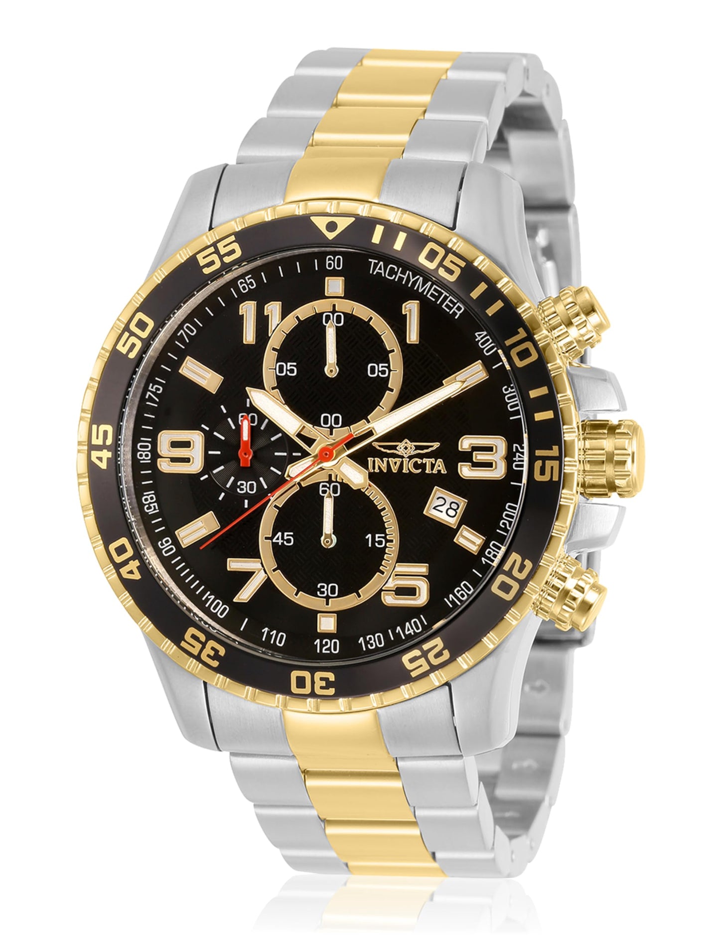 HOTInvicta Men's Specialty Chronograph Textured Dial Stainless Steel Watch