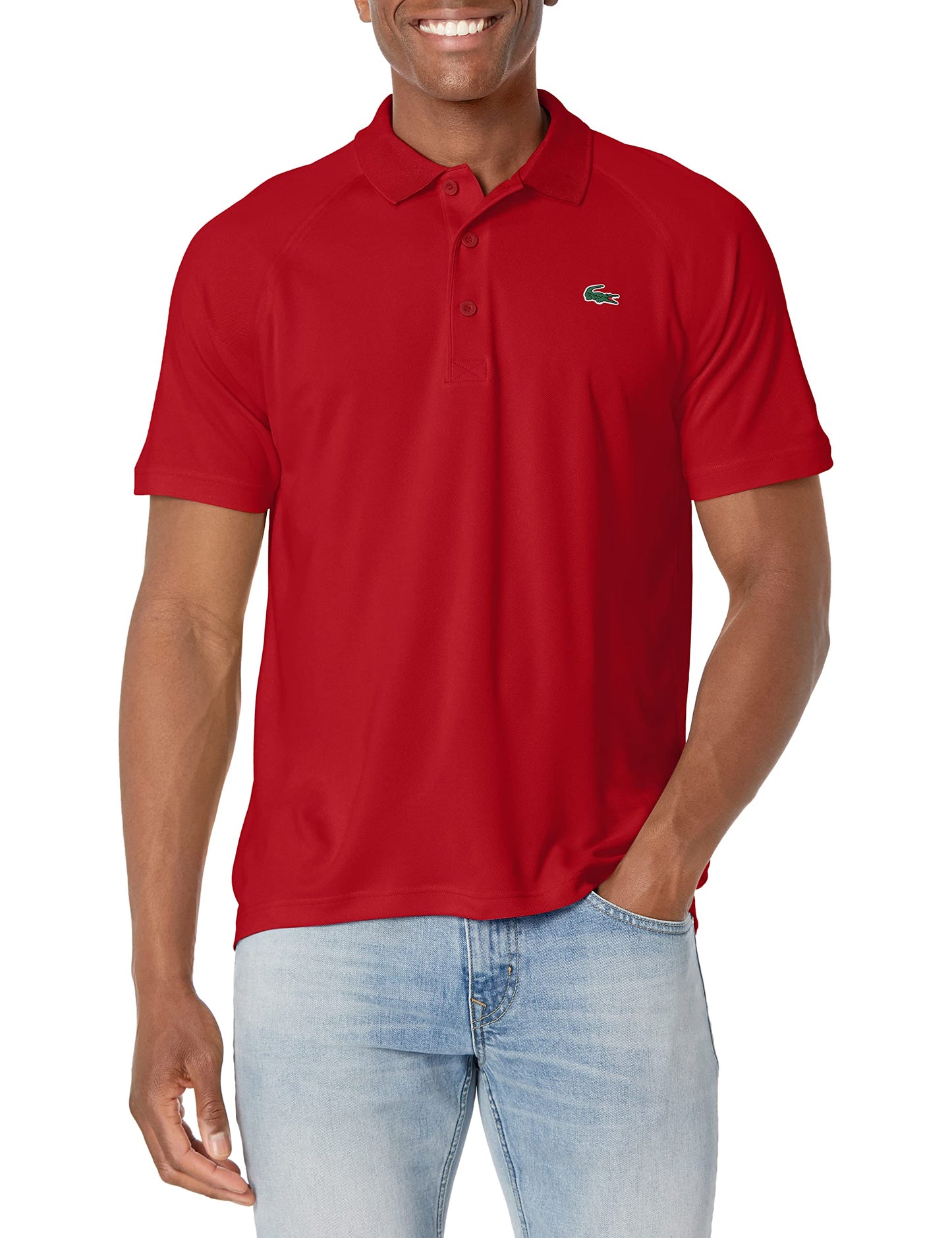 HOTLacoste Men's Regular Fit UV Protect Golf Polo Shirt
