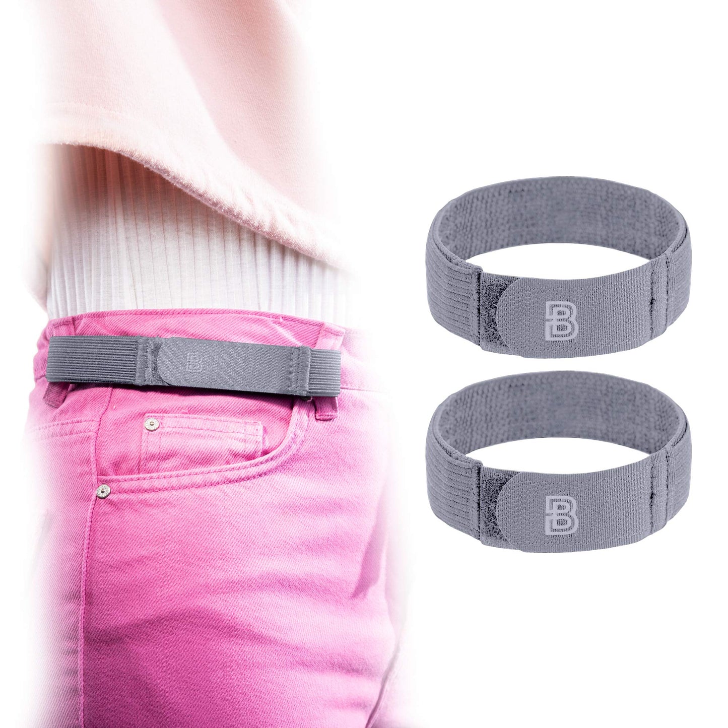 HOTBeltBro For Women No Buckle Elastic Belt — Fits 1 Inch Belt Loops, Easy To Use