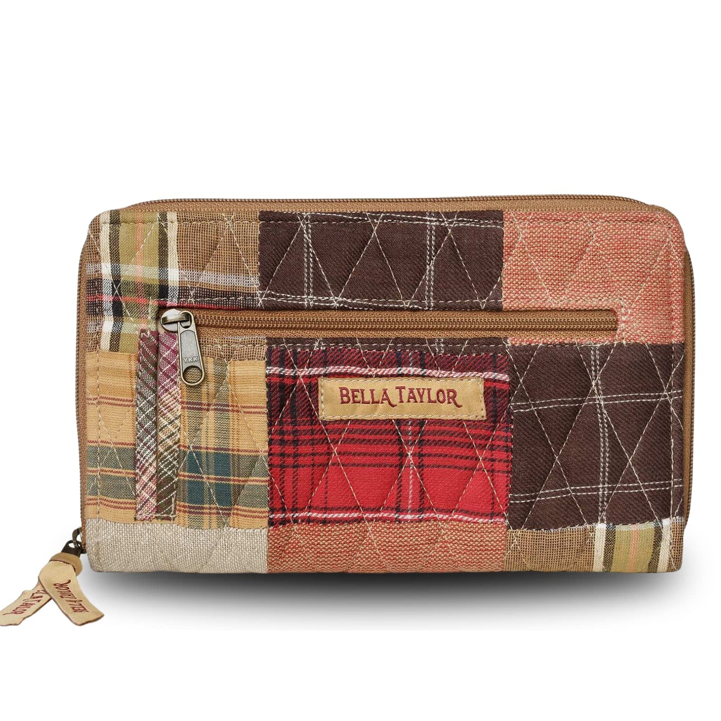 HOTBella Taylor Wrist Strap Wallet, Quilted Wristlet for Women | Lightweight, RFID blocking wristlet wallet, 11 card organizer, 4 cash/receipt slots, secure zipper, holds more, stays slim