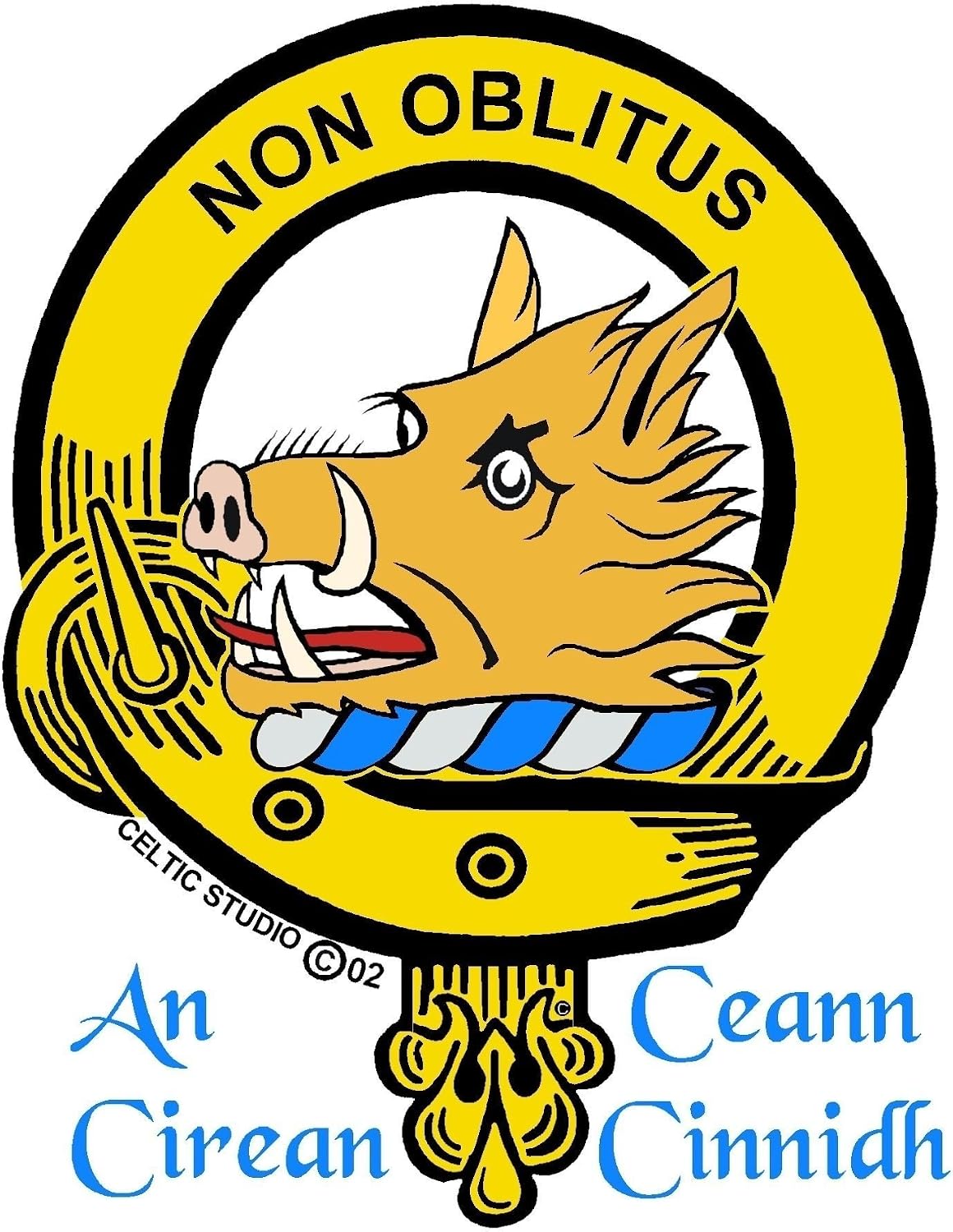 HOTMacTavish Scottish Clan Crest Badge Sporran