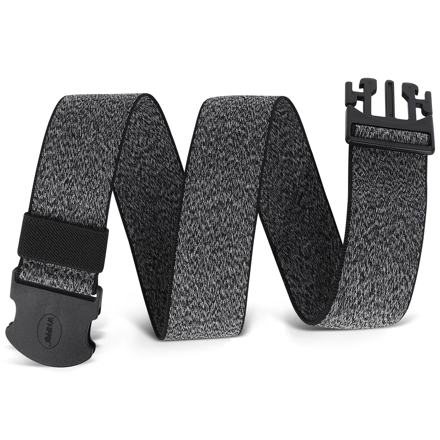 HOTWHIPPY Mens Elastic Stretch Belt Unisex Adventure Web Belt for Women Men with Non-Metal Buckle Adjustable Belts