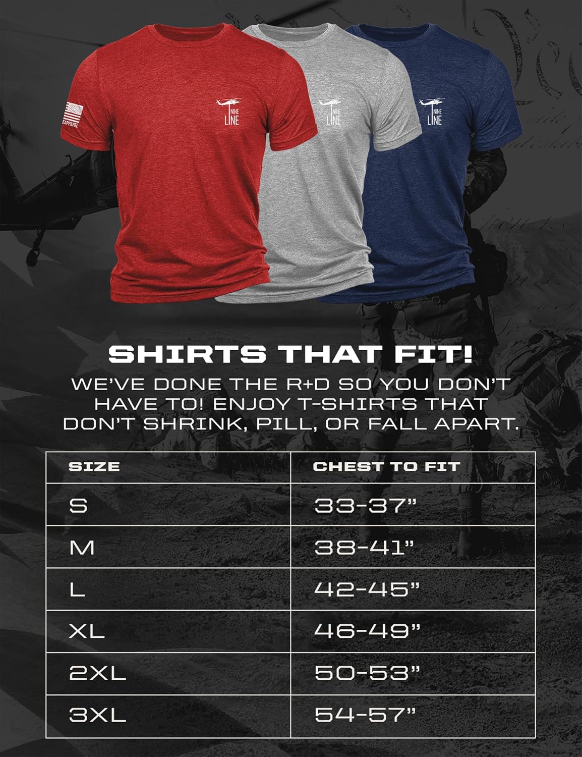 HOTNine Line Pledge of Allegiance Shirt, Patriotic T-Shirts for Men | American Flag Military T Shirt, Freedom USA Veteran Apparel