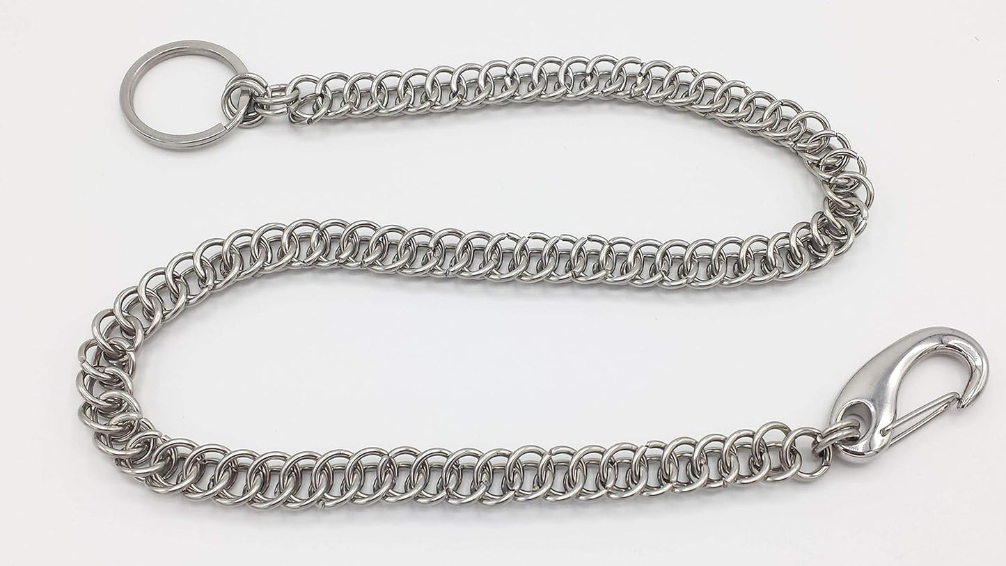 HOTStainless Steel Half Persian Chainmail Wallet Chain