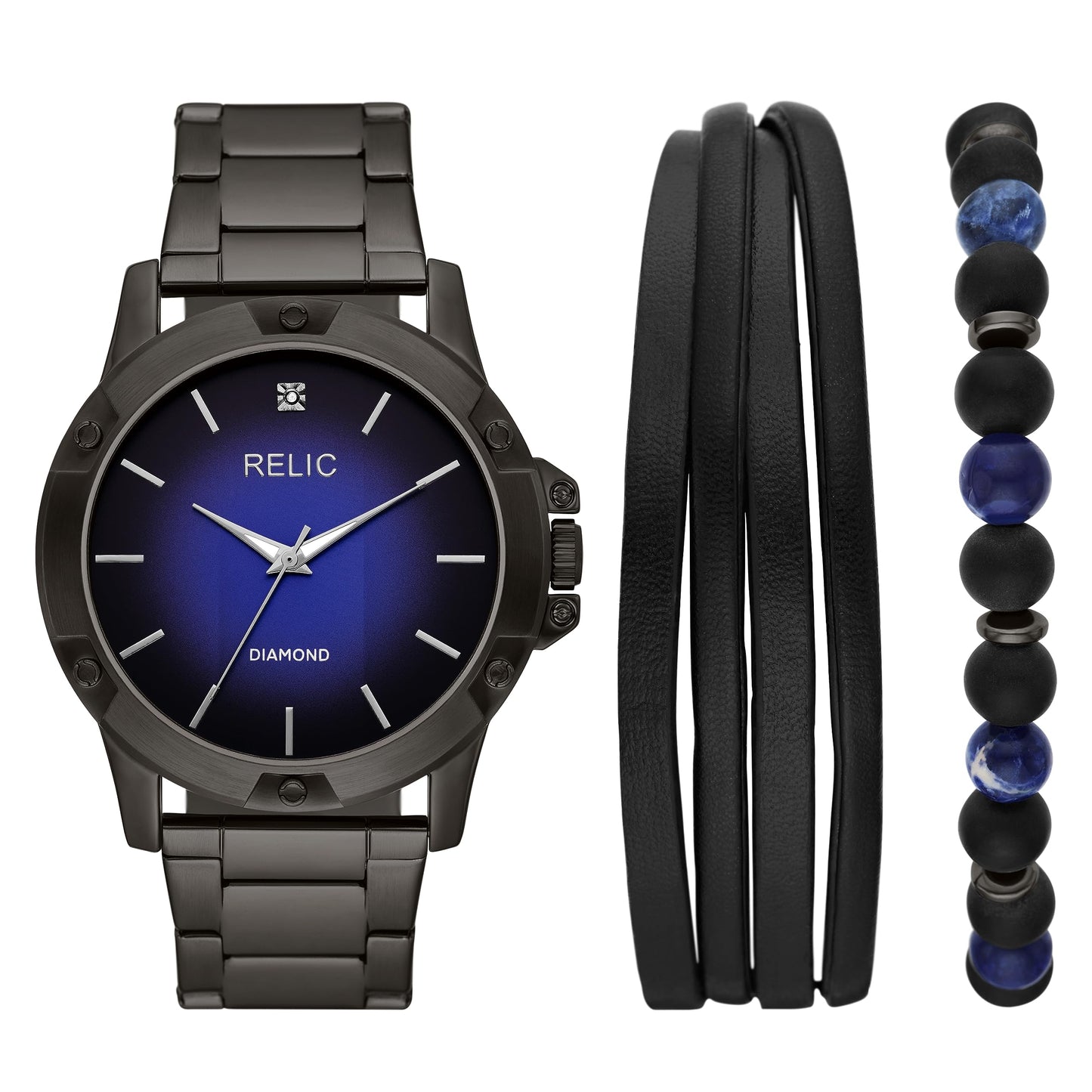 HOTRELIC by Fossil Men's Rylan Stainless Steel and Diamond Accent Watch