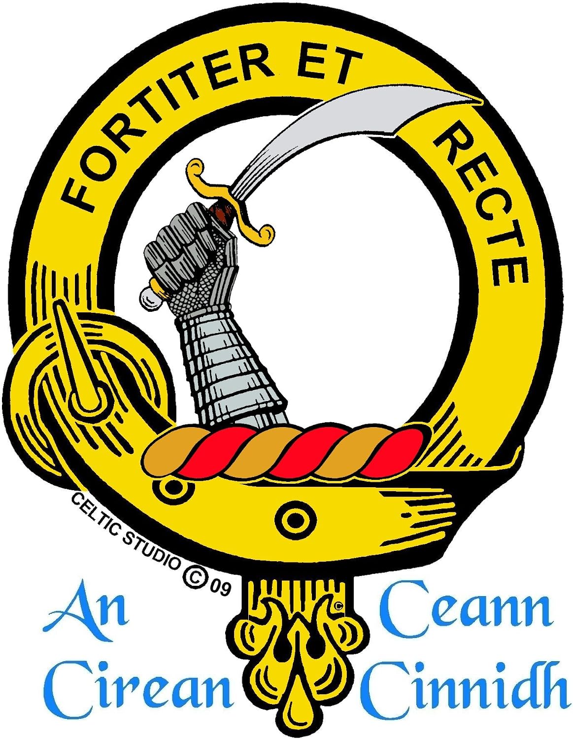 HOTElliott Scottish Clan Crest Badge Sporran
