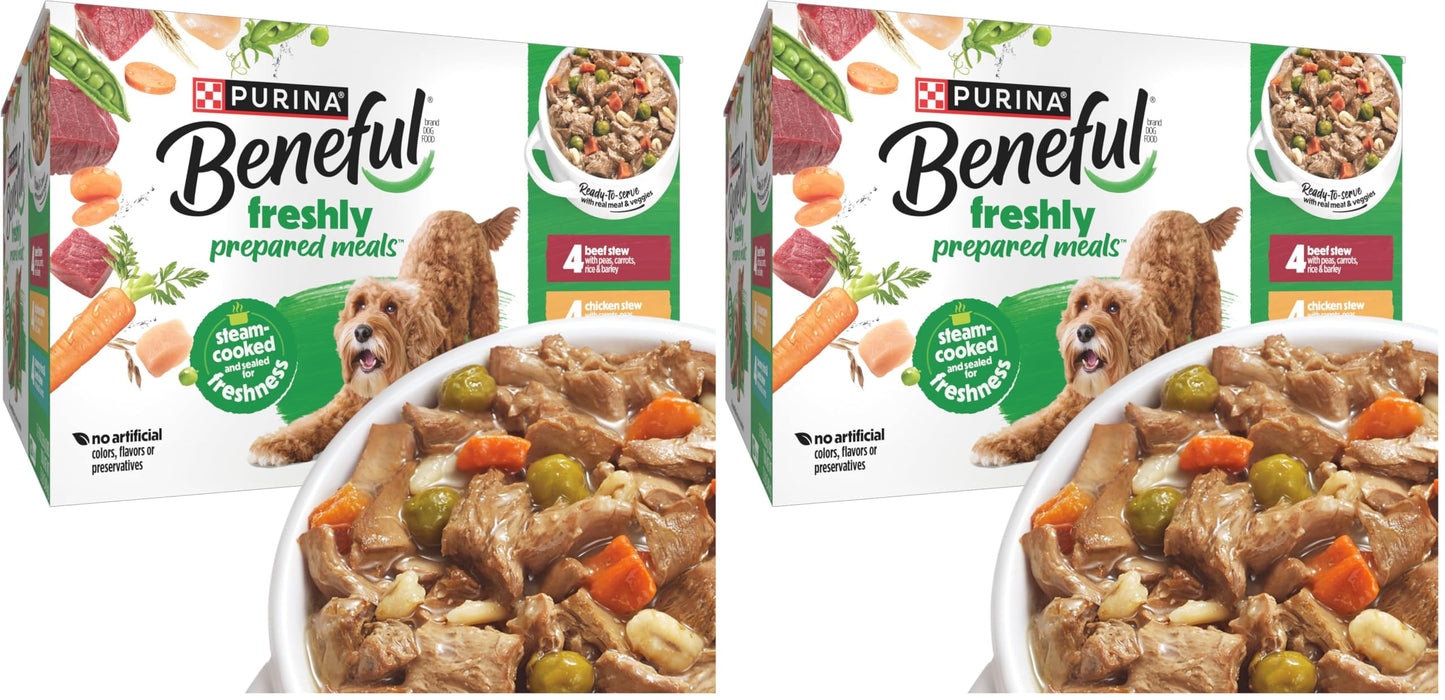 HOTPurina Beneful Gravy Wet Dog Food Variety Pack, Prepared Meals Stew - (12) 10 oz. Tubs