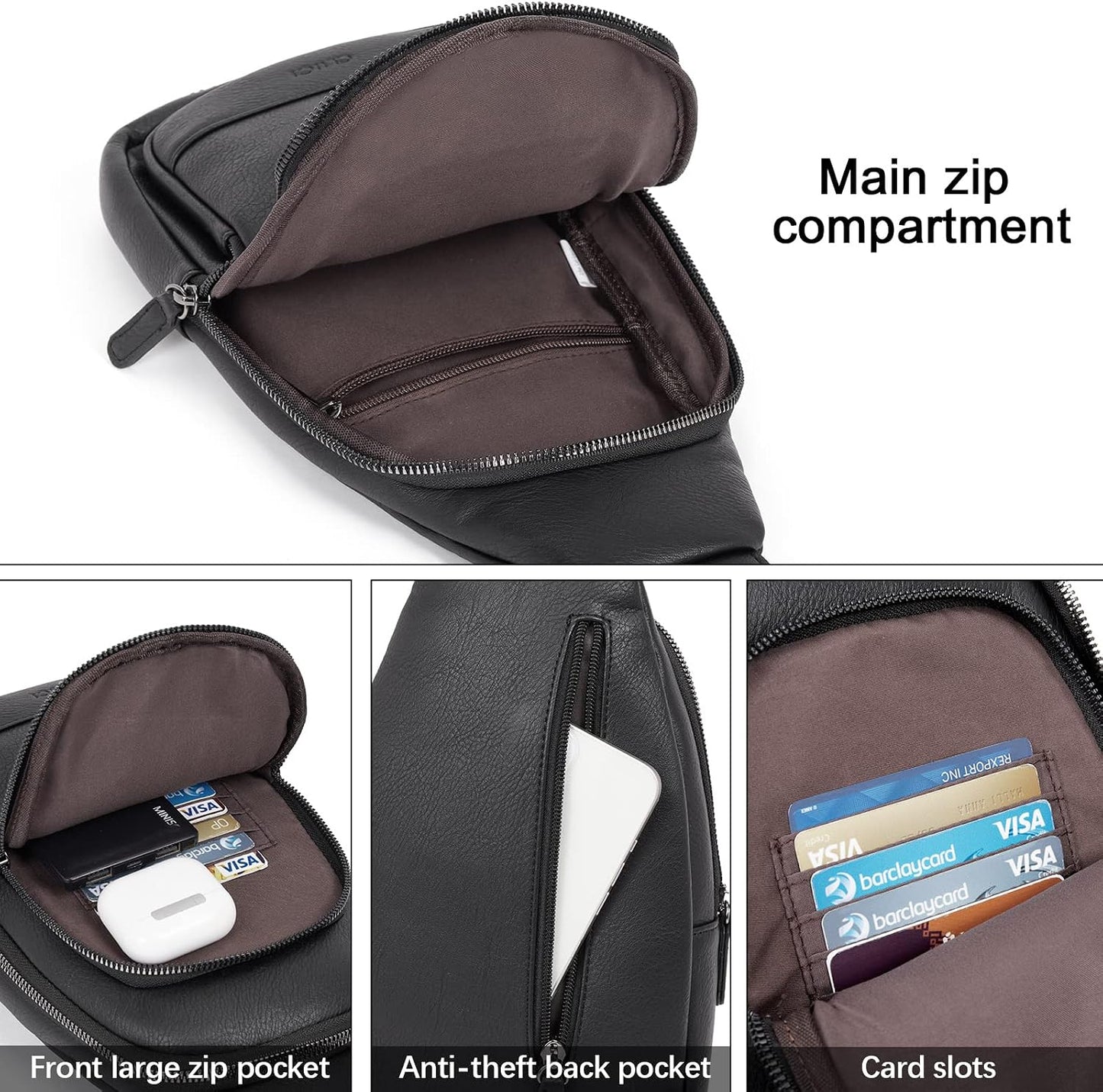 HOTCLUCI Sling Bag for Women Bundles with Wallet Women