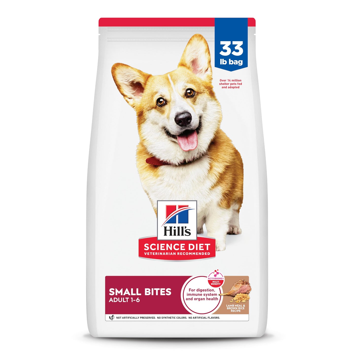 HOTHill's Science Diet Adult 1-6 Small Bites Dry Dog Food | #1 Veterinarian Recommended, Chicken & Barley, 5 lb. Bag