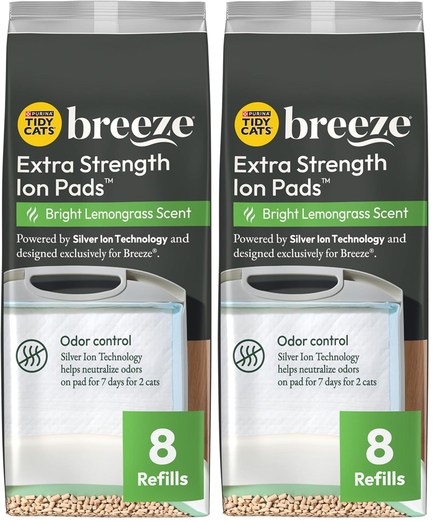 HOTPurina Tidy Cats Cat Litter Breeze Pads Refill Pack Multi Cat Litter Pads - 8 ct. Bag