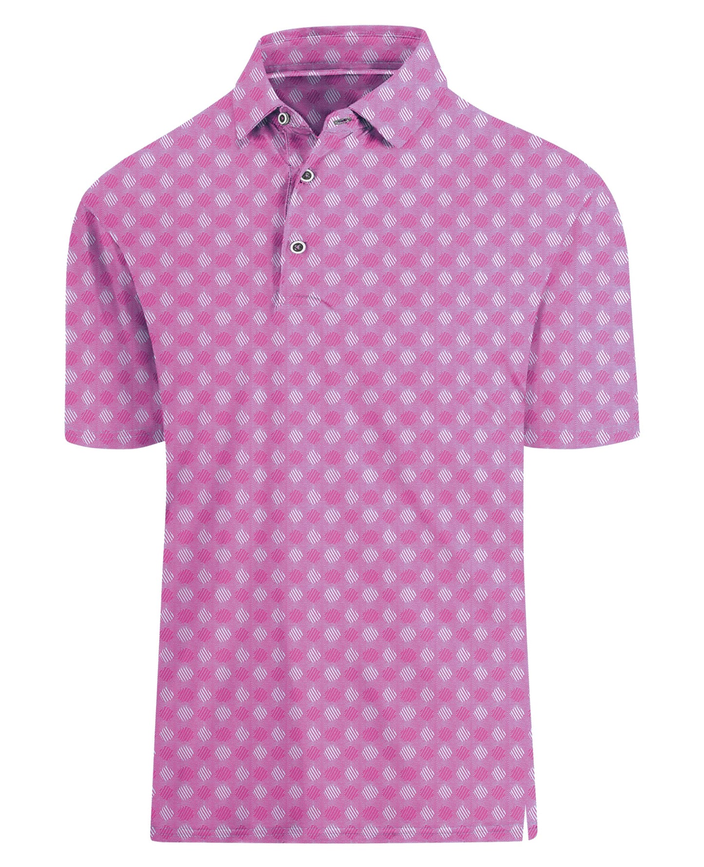 HOTHodaweisolp Golf Shirts for Men Dry Fit Print Moisture Wicking Performance Short Sleeve Polo Shirt