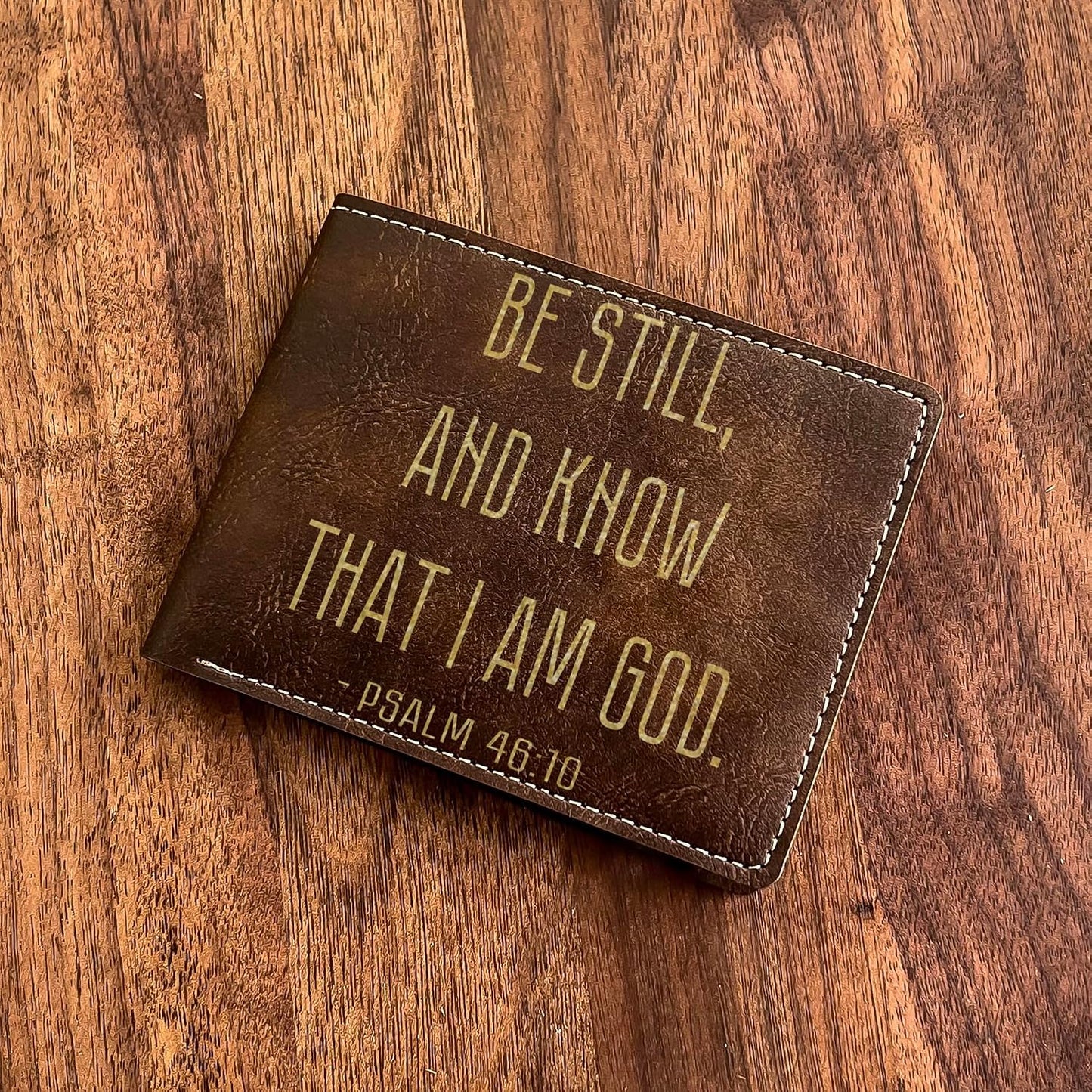 HOTPsalm 46:10 Be Still Theme Wallet | Thoughtful Gift for Dad, Sister, Best Friend | Birthday, Easter, Baptism Present