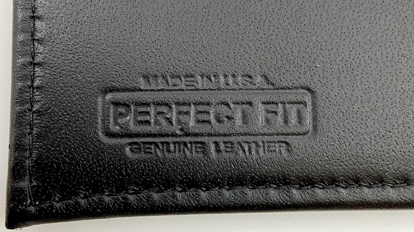 HOTPerfect Fit Shield Wallets 5 Point Star Florida Sheriff Five-Point Star | Badge Style Hidden Badge Wallet Leather (Cutout PF-185) Black. Badge Holders