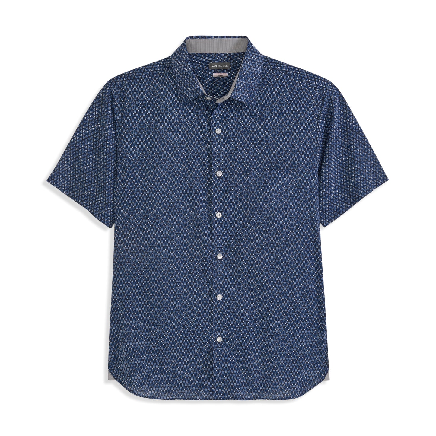 HOTVan Heusen Men's Big and Tall Wrinkle Free Short Sleeve Button Down Shirt, No-Tuck Length, Comfortable Stretch Fabric