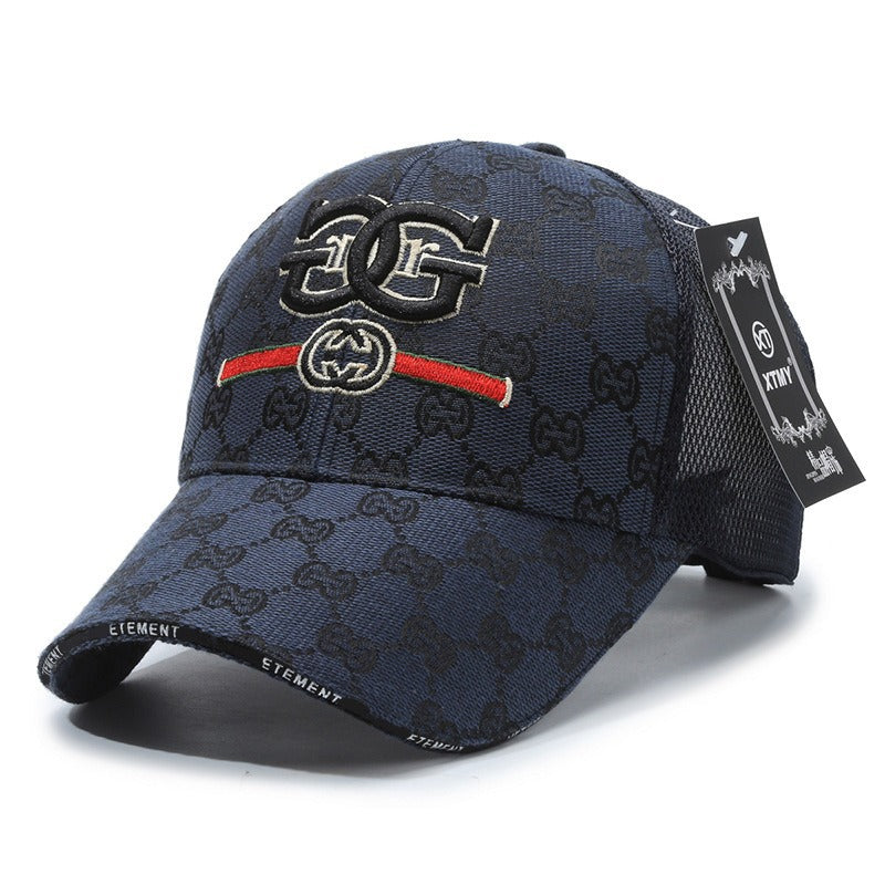 「#45」Embroidery trendy baseball cap spring and summer new travel hat women's outdoor sun protection visor mesh cap men