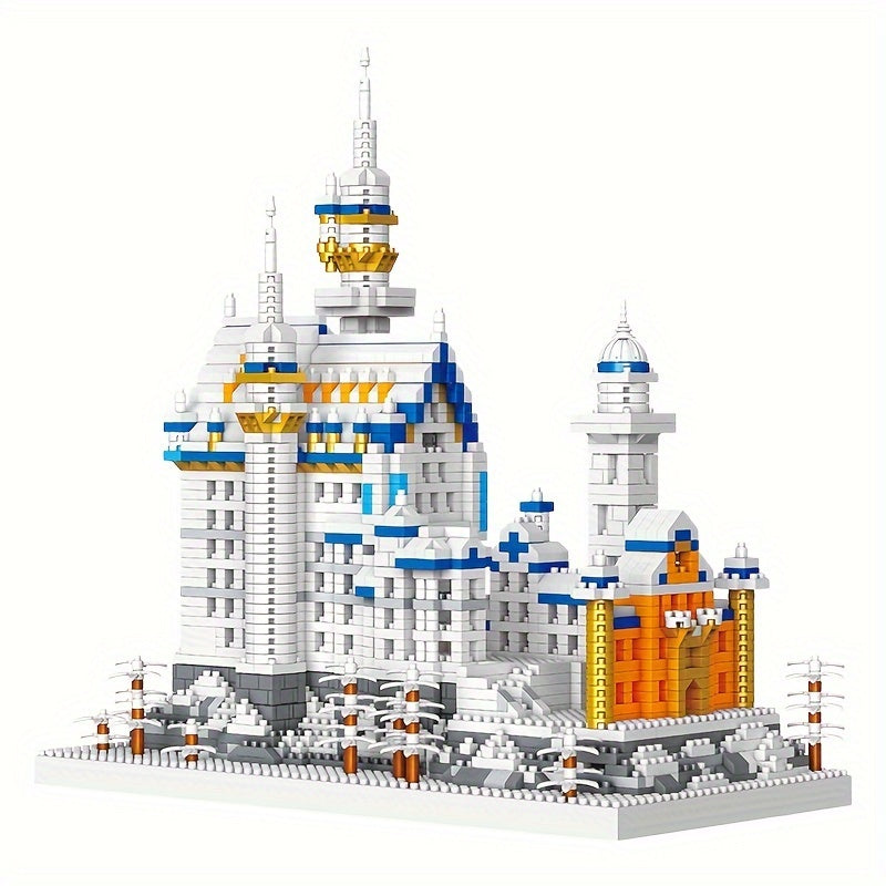 2790pcs Miniature Building Blocks Of World Famous Landmarks, Swan Lake Castle, A World Landscape Architectural Model, Assembly Toy, Gift, De