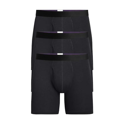 MeUndies – Men’s Boxer Briefs with Fly – 6” Inseam with Breathable and Comfortable Tencel Micro Modal Fabric – 3 Pack
