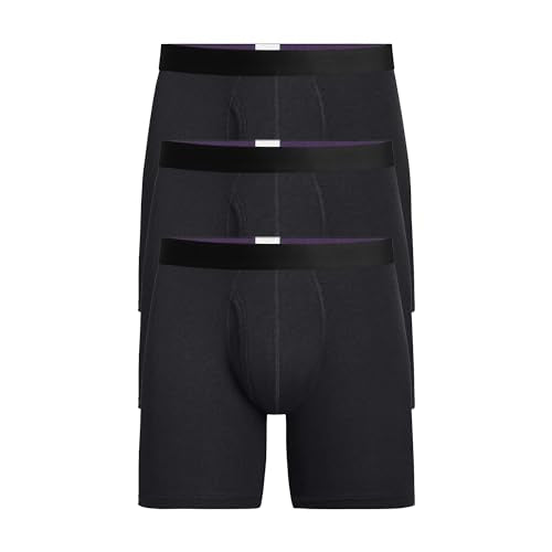 MeUndies – Men’s Boxer Briefs with Fly – 6” Inseam with Breathable and Comfortable Tencel Micro Modal Fabric – 3 Pack