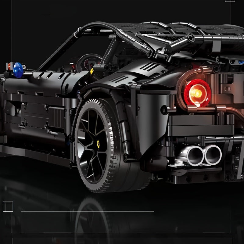3097pcs Black Style Supercar Model Building Blocks, Birthday Gift, Christmas Halloween Gift Easter Day Gift