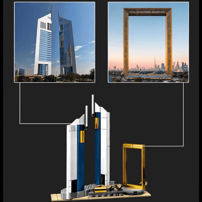 740pcs Collectible Architecture Building Set for Adults - Create Stunning Skylines