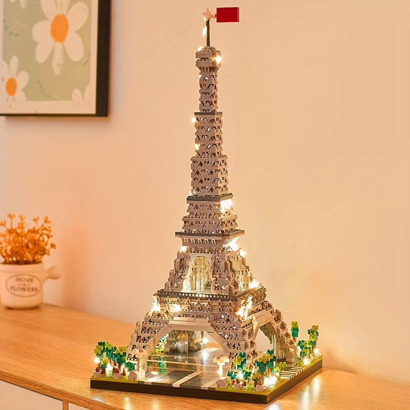 Architecture Paris Eiffel Tower Micro Blocks Set, liniBricks, 3D Puzzle Toy, Educational Toys To Explore WorldArchitecture, Building Blocks