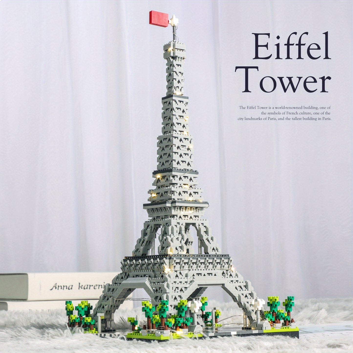 Architecture Paris Eiffel Tower Micro Blocks Set, liniBricks, 3D Puzzle Toy, Educational Toys To Explore WorldArchitecture, Building Blocks
