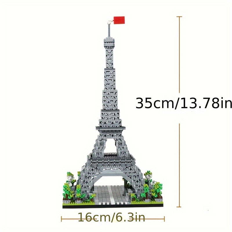 Architecture Paris Eiffel Tower Micro Blocks Set, liniBricks, 3D Puzzle Toy, Educational Toys To Explore WorldArchitecture, Building Blocks