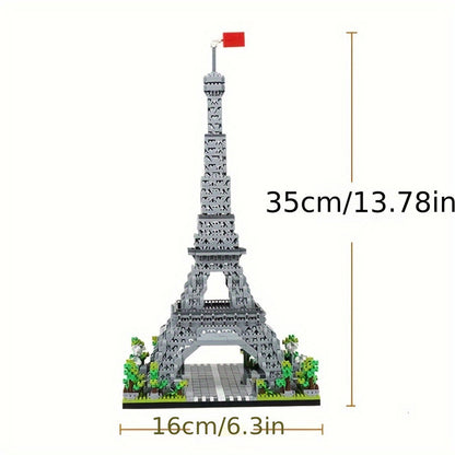 Architecture Paris Eiffel Tower Micro Blocks Set, liniBricks, 3D Puzzle Toy, Educational Toys To Explore WorldArchitecture, Building Blocks