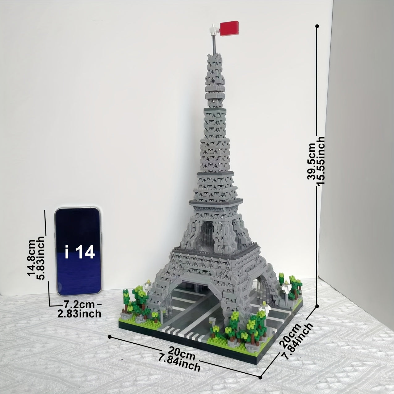 Architecture Paris Eiffel Tower Micro Blocks Set, liniBricks, 3D Puzzle Toy, Educational Toys To Explore WorldArchitecture, Building Blocks